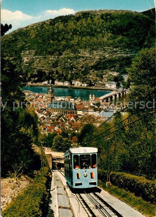 Heidelberg Neckar Bergbahn zum Schloss und Molkenkur