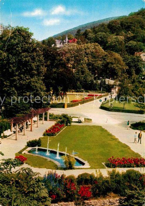 Bad Harzburg Kuranlagen an der Weissen Brücke