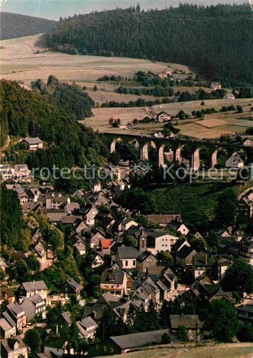 Willingen Sauerland Fliegeraufnahme mit Viadukt Naturpark-D
