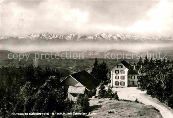 Hochblauen Hotel über Badenweiler mit Schweizer Al