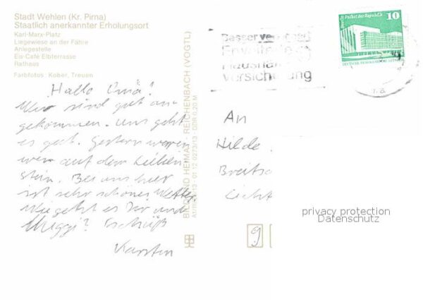 Wehlen Sachsen Karl-Marx-Platz Fähre Rathaus – Bild 2