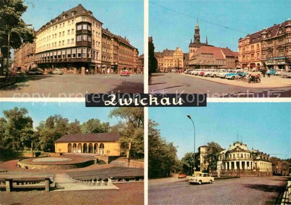 Zwickau Sachsen Ringkaffee Markt Freilichtbühne Milchba