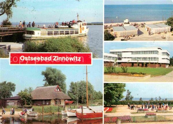 Zinnowitz Ostseebad Achterwasser Bootshafen Ferienheim Mini