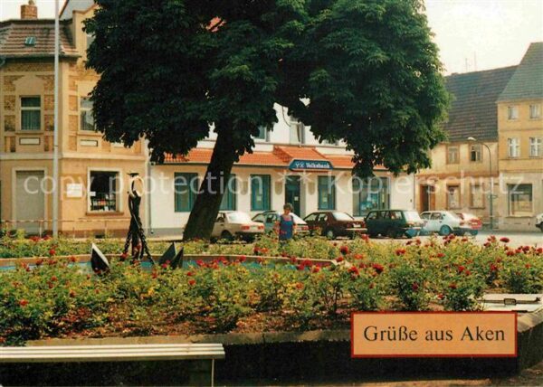 Aken Elbe Marktplatz