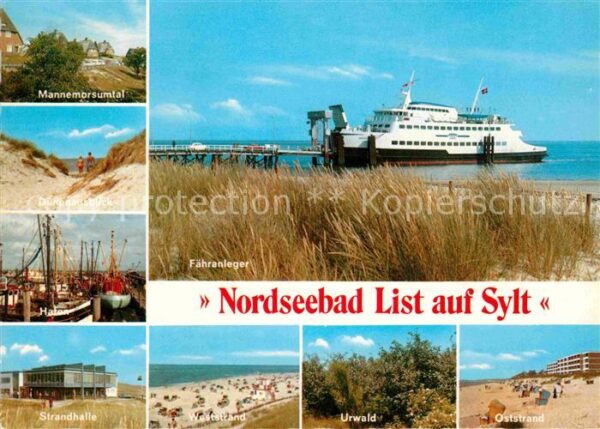 List Sylt Mannemorsumtal Dünen Hafen Strandhalle