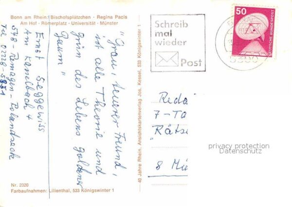 Bonn Rhein Bischofsplätzchen Regina-Pacis Am Hof R – Bild 2
