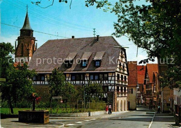 Dornstetten Wuerttemberg Ortspartie mit Fachwerk