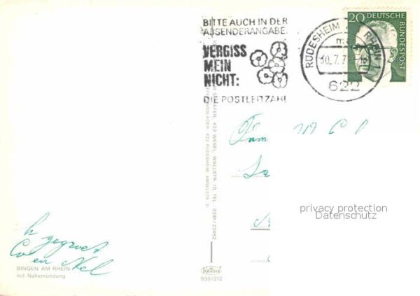 Bingen Rhein Fliegeraufnahme mit Nahemündung – Bild 2