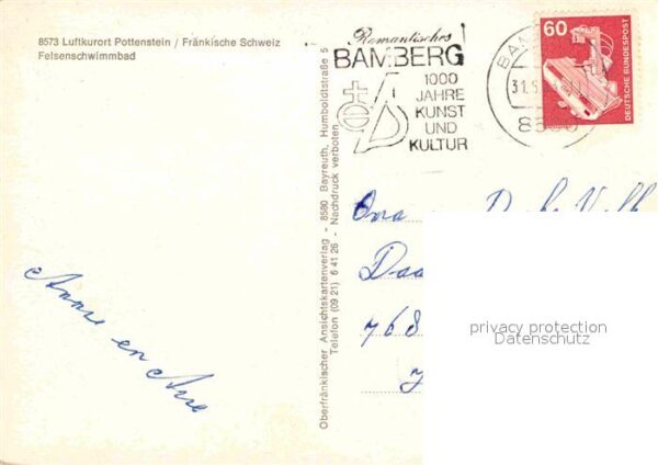 Pottenstein Oberfranken Felsenschwimmbad – Bild 2