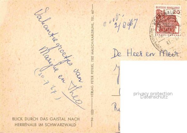 Herrenalb Bad Herrenalb Fliegeraufnahme Gaistal – Bild 2