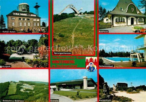 Winterberg Hochsauerland Kahler-Asten Bobhaus Sprungschanze Kurz