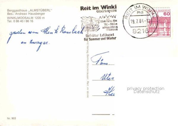 Winkelmoos Winklmoos Berggaststätte Almstüberl – Bild 2