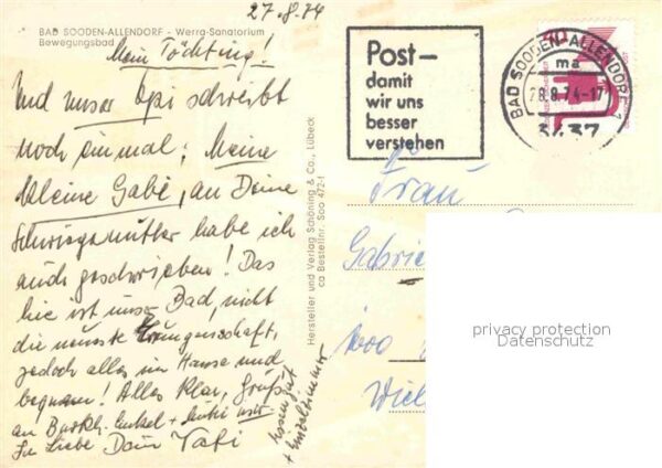 Allendorf Bad Sooden Werra-Sanatorium Bewegungsbad – Bild 2