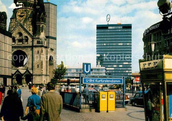 Berlin Kurfürstendamm Gedächtniskirche mit Eur