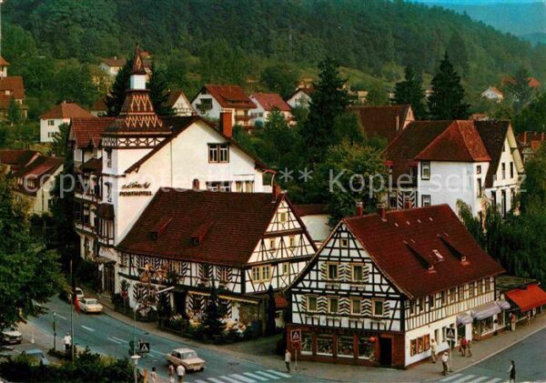Bad Herrenalb Fachwerk Mönchs Posthotel Kloster-Schän