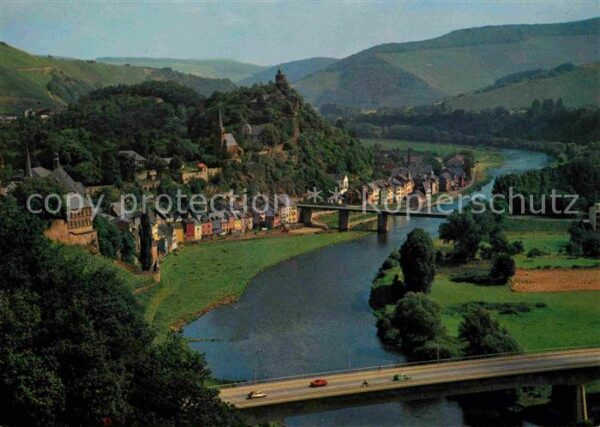 Saarburg Saar Fliegeraufnahme mit Altstadt