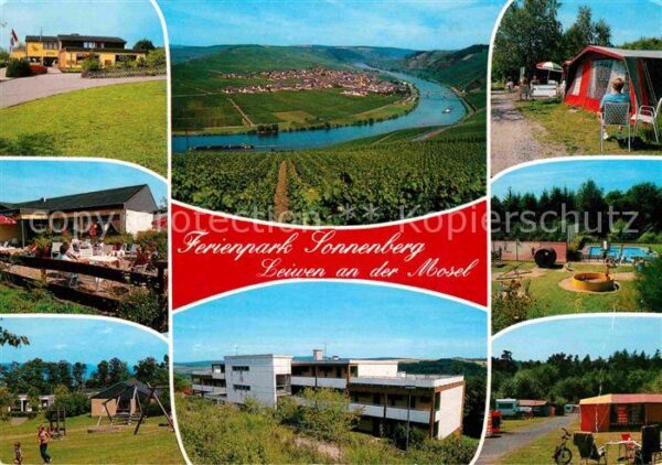 Leiwen Mosel Fliegeraufnahme Ferienpark Sonnenberg C
