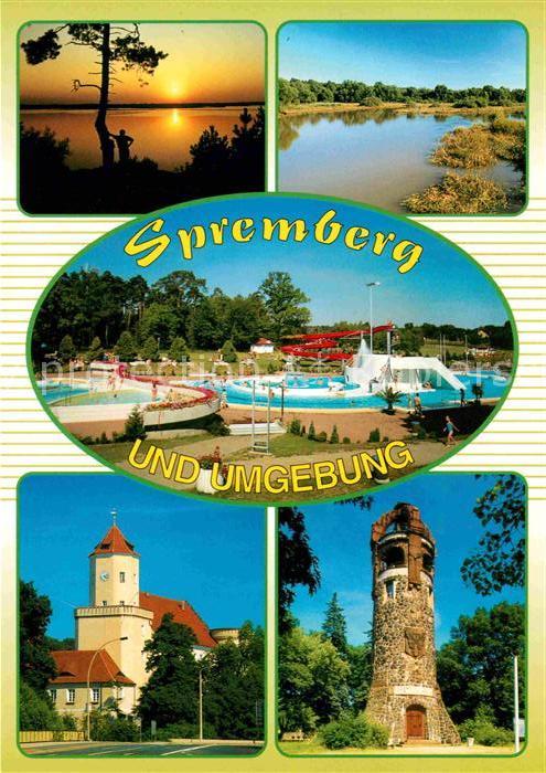 Spremberg Niederlausitz Freibad Schloß Bismarckturm