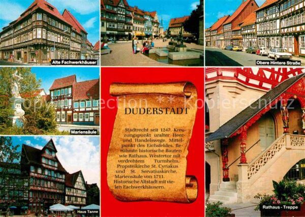 Duderstadt Obere Hintere Strasse Rathaus-Treppe Ha