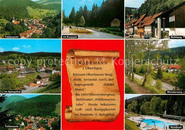 Wildemann Kurpark Bohlweg Waldbad Spiegeltal