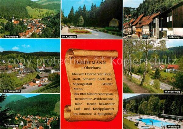 Wildemann Kurpark Bohlweg Waldbad Spiegeltal