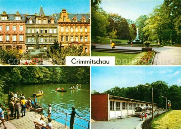 Crimmitschau Brunnen am Markt Friedenspark Gondeltei