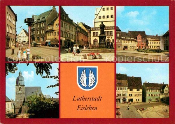 Eisleben Lutherstadt August-Bebel-Plan Lutherden