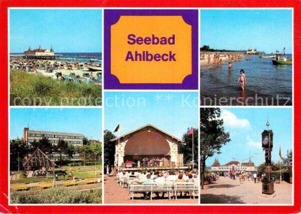 Ahlbeck Ostseebad Strand Seebrücke Konzertpavillon Strand