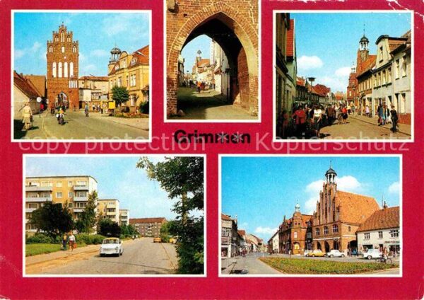 Grimmen Mühlentor Leningrader-Strasse Rathaus