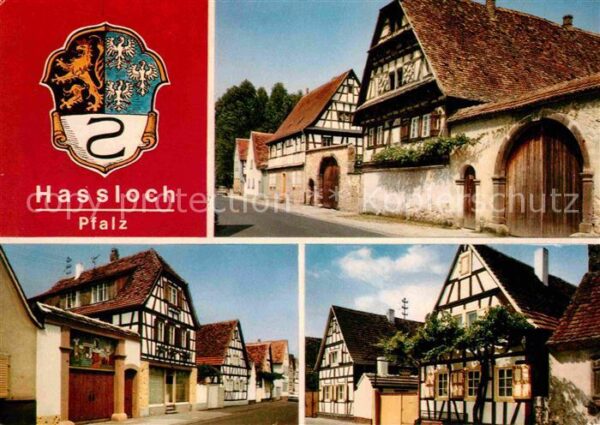 Hassloch Pfalz Fachwerkhäuser in der Gillergasse