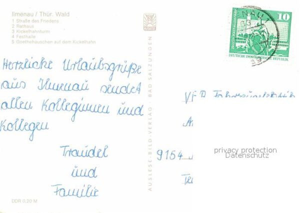 Ilmenau Thueringen Kickelhahnturm Festhalle Goethehäuschen – Bild 2