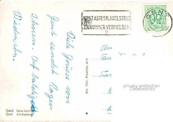 Gent Gand Flandre Fliegeraufnahme Eglise Saint Bavon – Bild 2