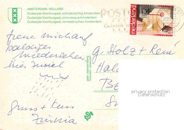 Amsterdam Niederlande Oudezijds Voorburgwal – Bild 2