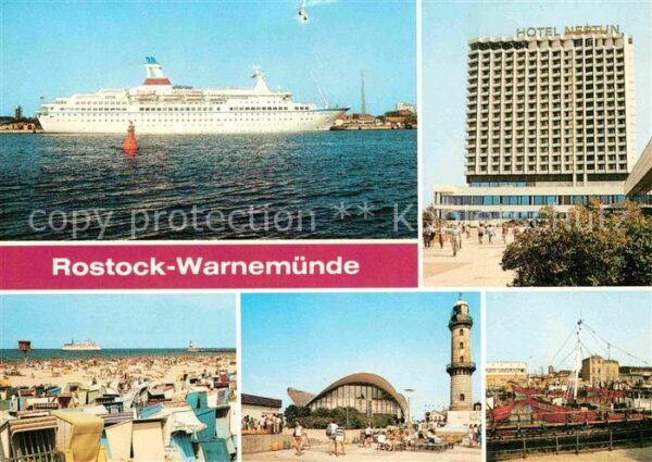 Warnemuende Ostseebad MS Arkona Hotel Neptun Strand Leuchttur