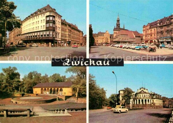 Zwickau Sachsen Ringkaffee Markt Freilichtbühne Milchba