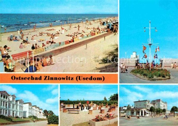 Zinnowitz Ostseebad Strand Ferienheim der IG Wismut Karl-Ma