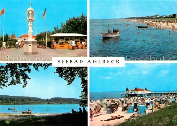 Ahlbeck Ostseebad Seebrücke Wolgastsee Strand