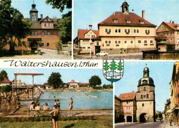 Waltershausen Gotha Schloss Tenneberg Rathaus Markt Schwimm