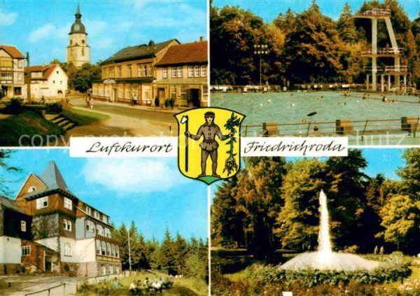 Friedrichsroda Platz der DSF Spießberghaus Springbrunn
