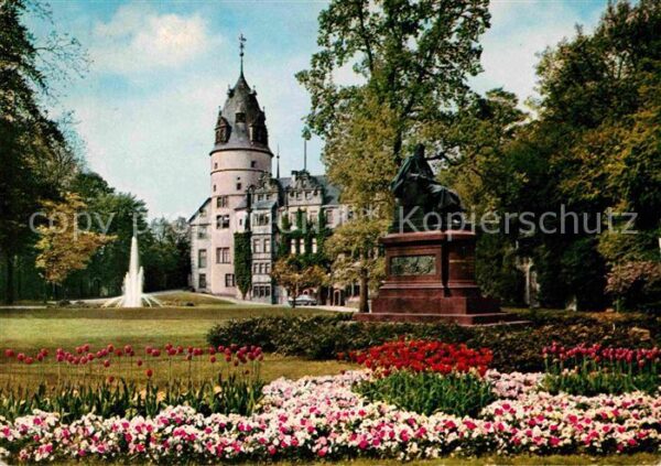 Detmold Schloßpark Schloß Denkmal Graf-Regenten