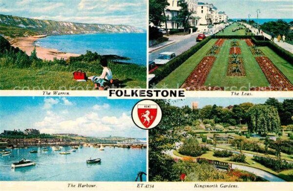 Folkestone The Warren The Leas The Harbour Kingswo