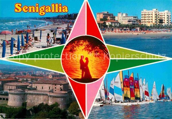 Senigallia Segelboot Festung Strand