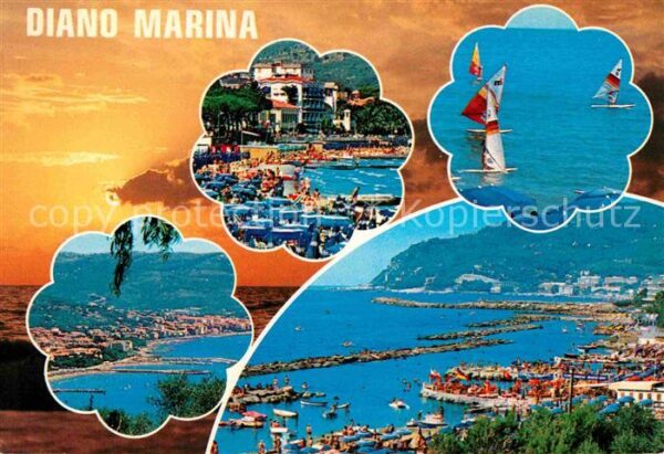 Diano Marina Segelboot Strand
