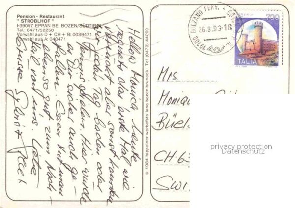 Eppan Suedtirol Pension Stroblhof – Bild 2