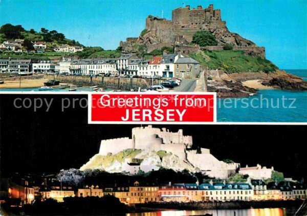 Jersey Kanalinsel Hafen Schloss