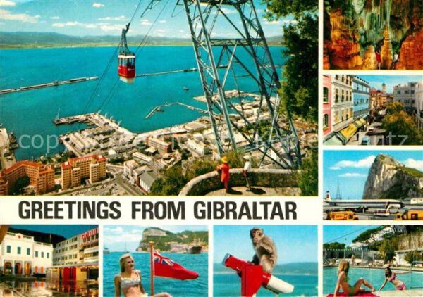 Gibraltar Luftseilbahn Affe Flughafen