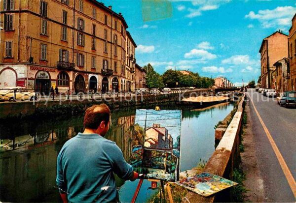 Milano Naviglio Grande Anglopittoresco Artista