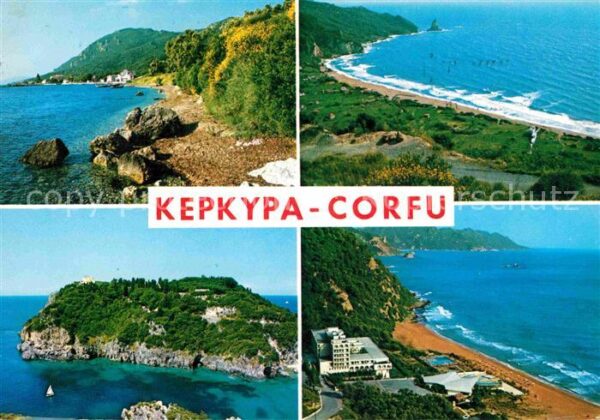 Kepkyra Korfu Corfu Teilansichten