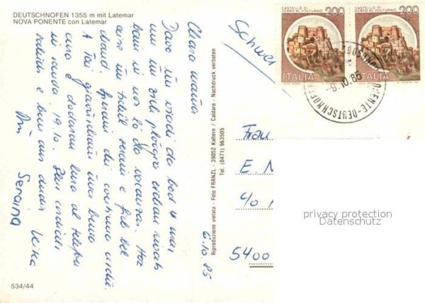 Deutschnofen Nova Ponente mit Latemar – Bild 2