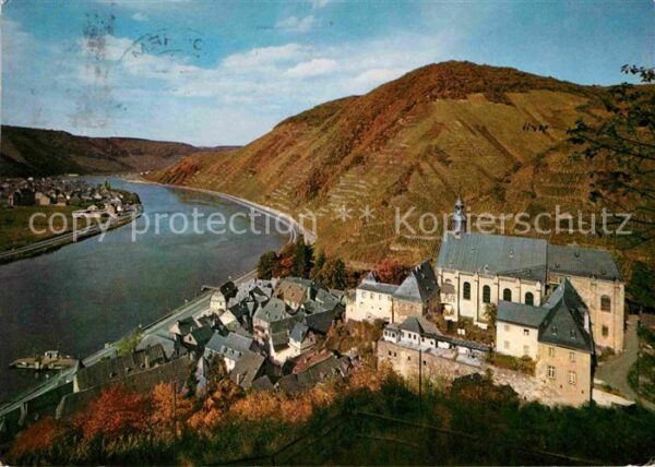 Beilstein Mosel Blick von der Burgruine Metternich Klos